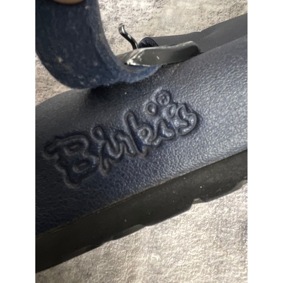 Birkenstock Womens 38 Boston Oiled Leather Clogs Solid Elemental Blue Comfort - Picture 10 of 13